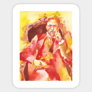 ANTON CHECHOV - watercolor portrait .4 Sticker